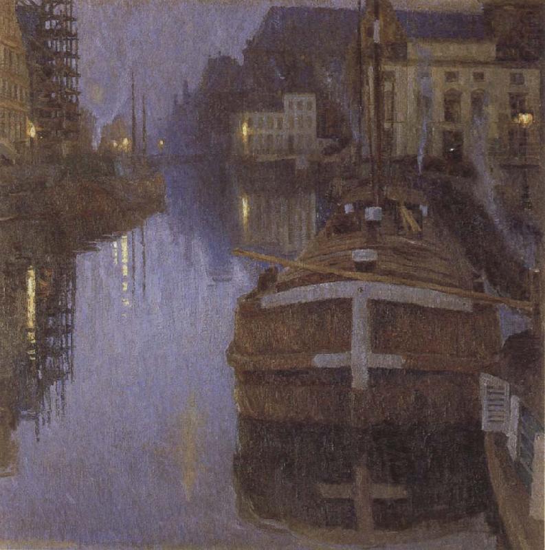 Albert Baertsoen Ghent,Evening china oil painting image